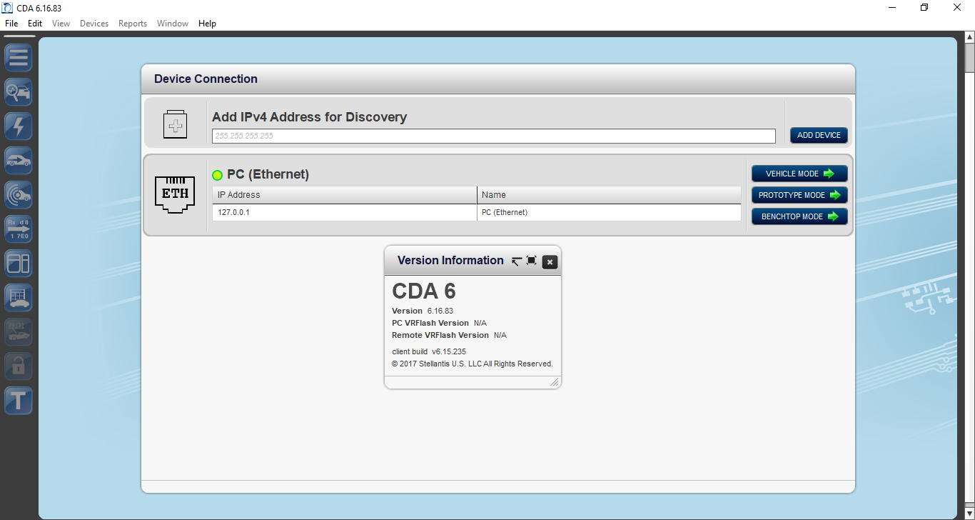 CDA - Chrysler Diagnostic Application